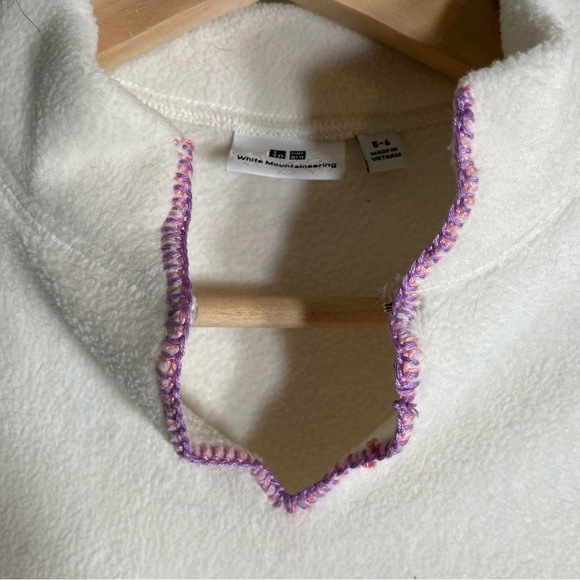 Uniqlo x White Mountaineering Fleece Sweater Long-Sleeve Pullover Kids Girls 5-6 - Picture 4 of 10